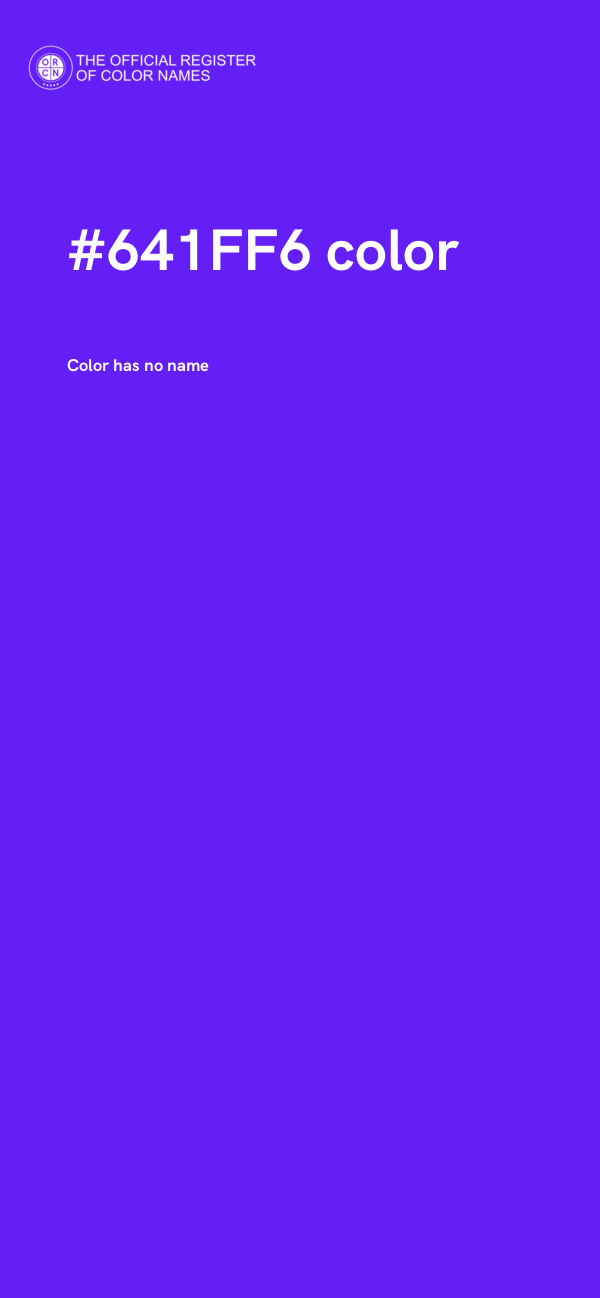 #641FF6 color image