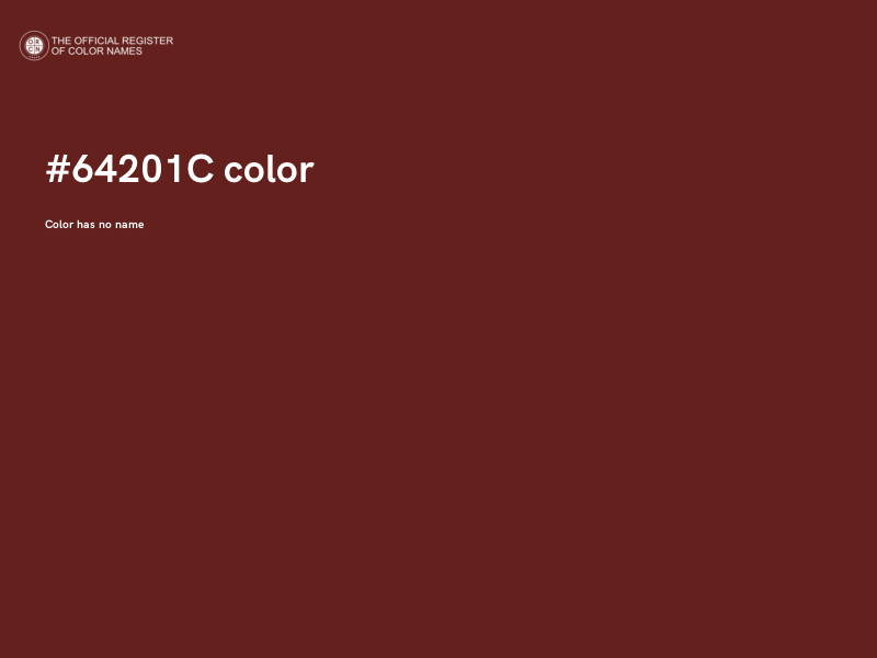 #64201C color image