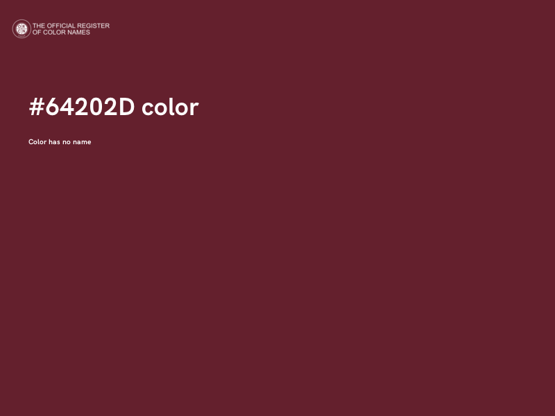 #64202D color image