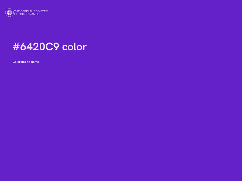 #6420C9 color image