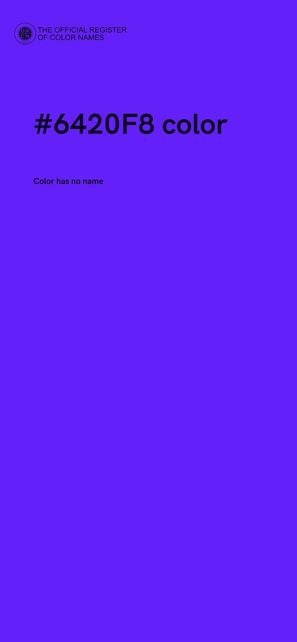 #6420F8 color image