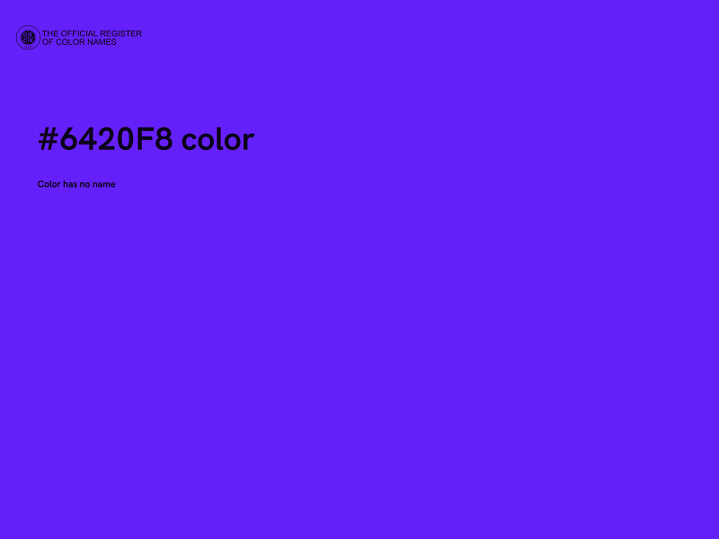 #6420F8 color image