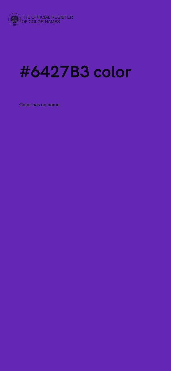 #6427B3 color image
