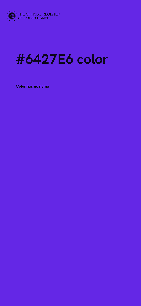 #6427E6 color image