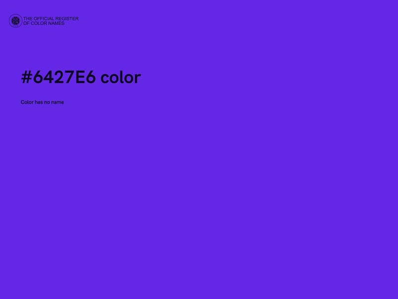 #6427E6 color image