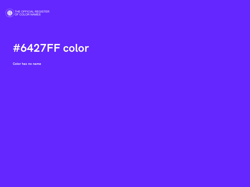 #6427FF color image