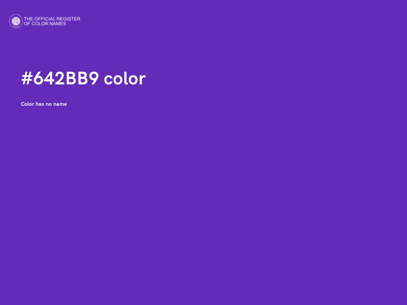 #642BB9 color image