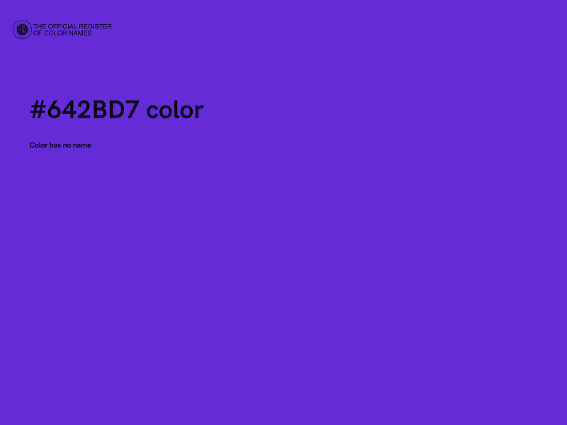 #642BD7 color image