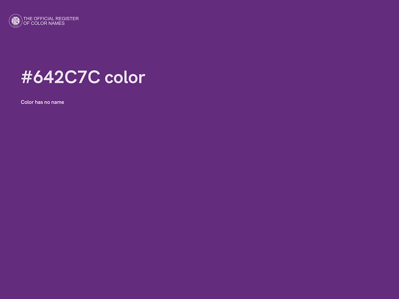 #642C7C color image