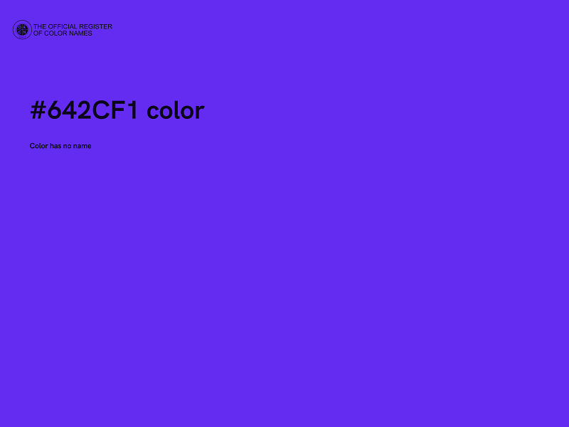 #642CF1 color image