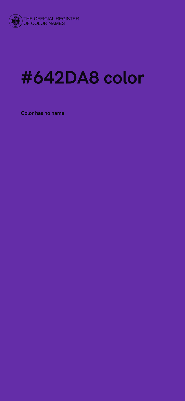 #642DA8 color image