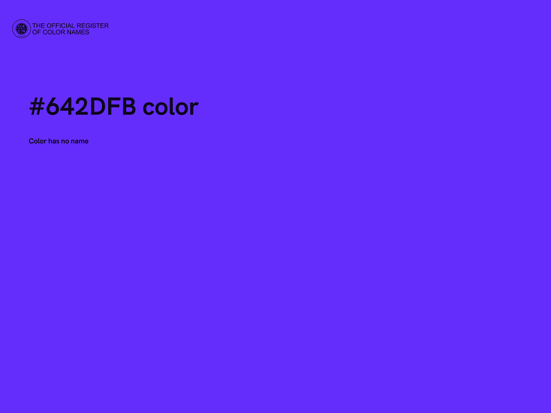 #642DFB color image