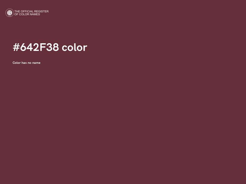 #642F38 color image