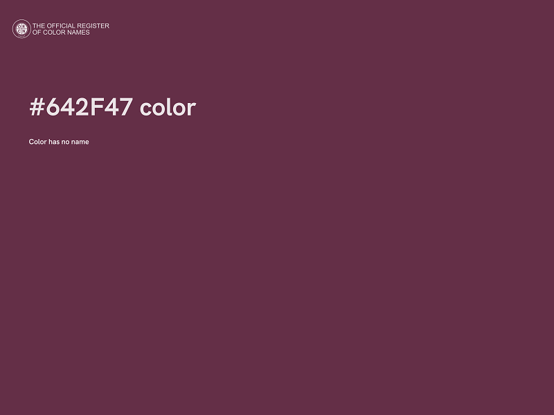 #642F47 color image
