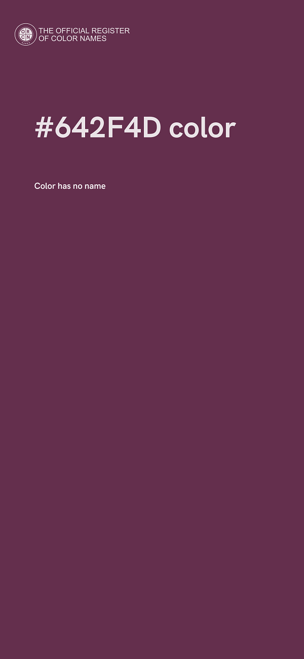 #642F4D color image