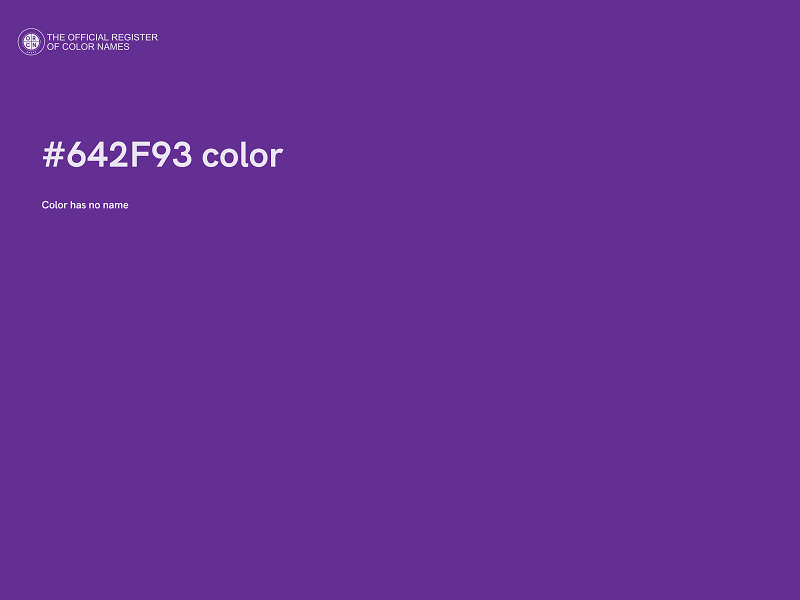 #642F93 color image