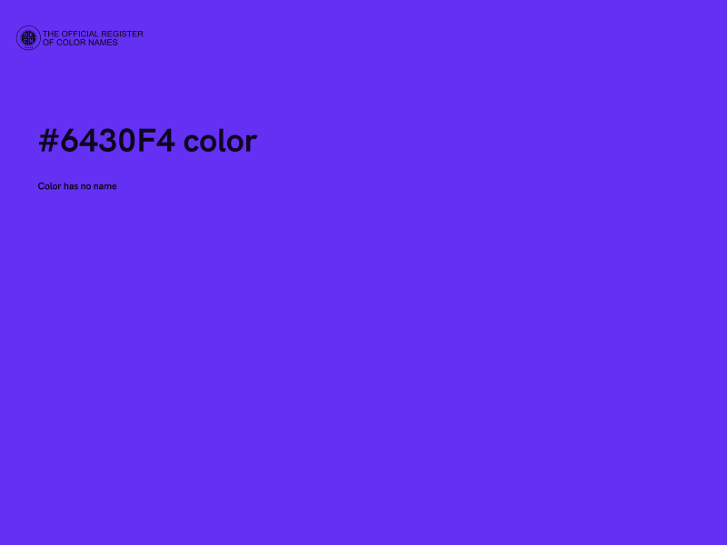 #6430F4 color image