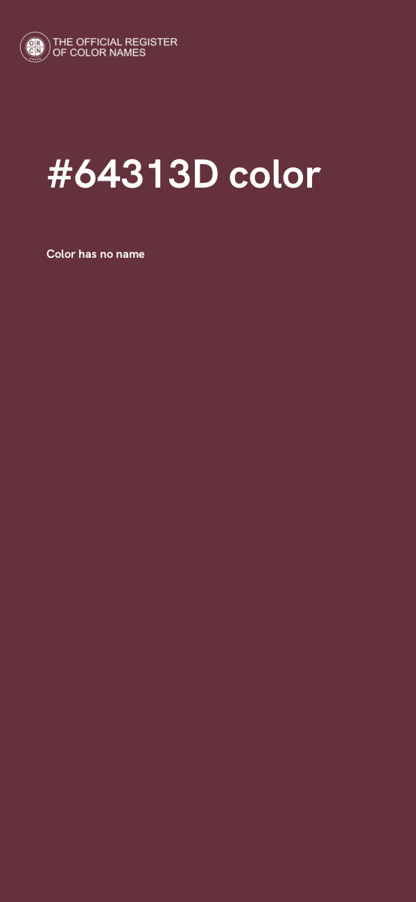 #64313D color image