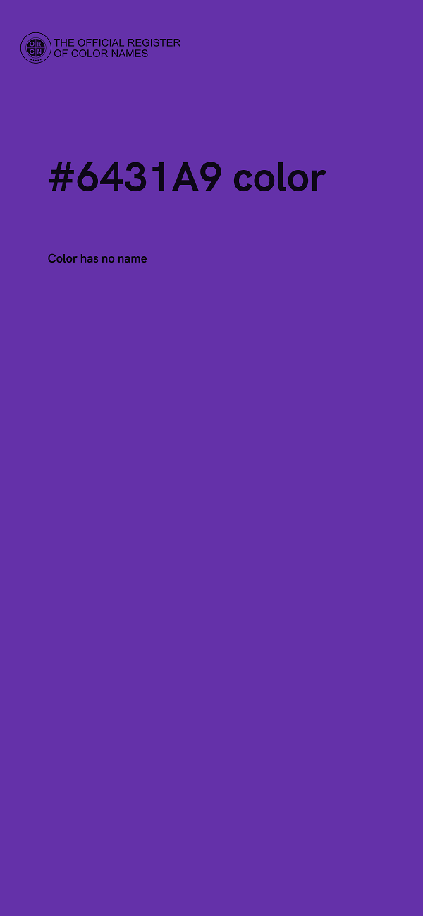 #6431A9 color image