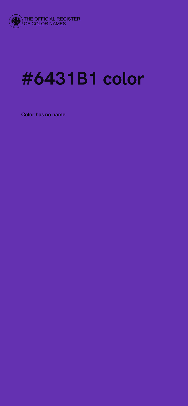#6431B1 color image