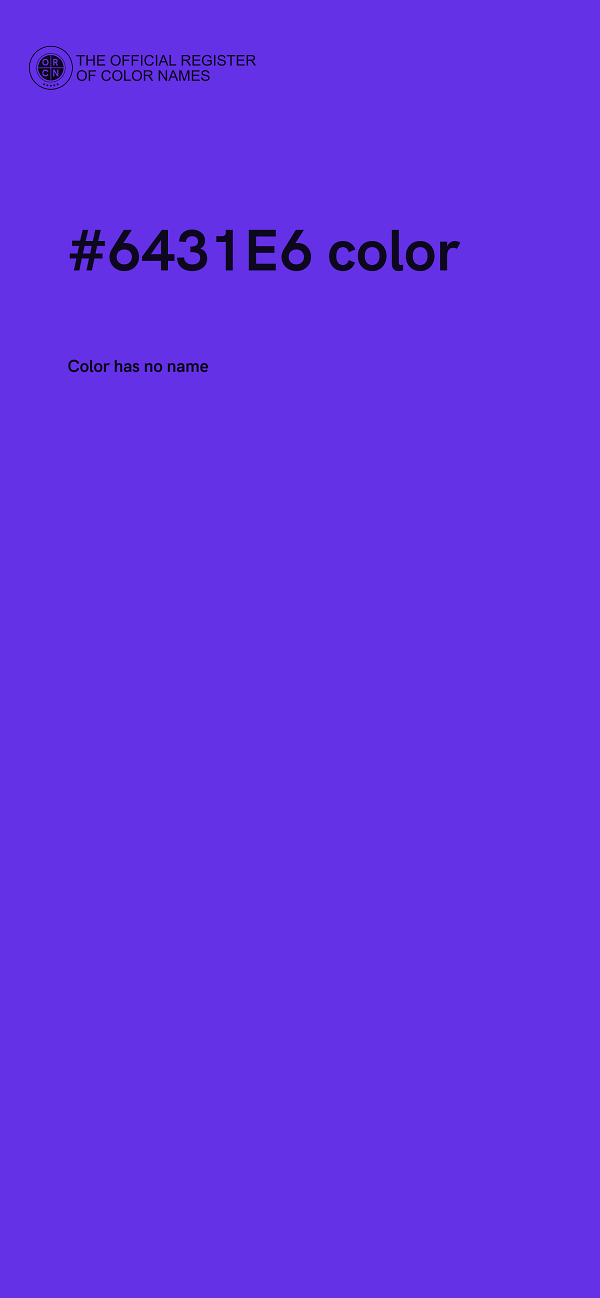 #6431E6 color image