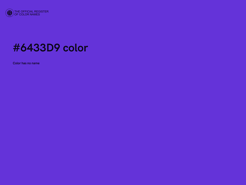 #6433D9 color image