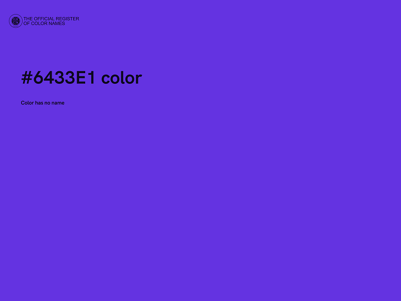 #6433E1 color image