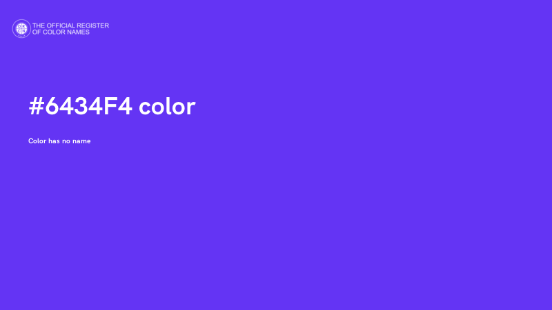 #6434F4 color image