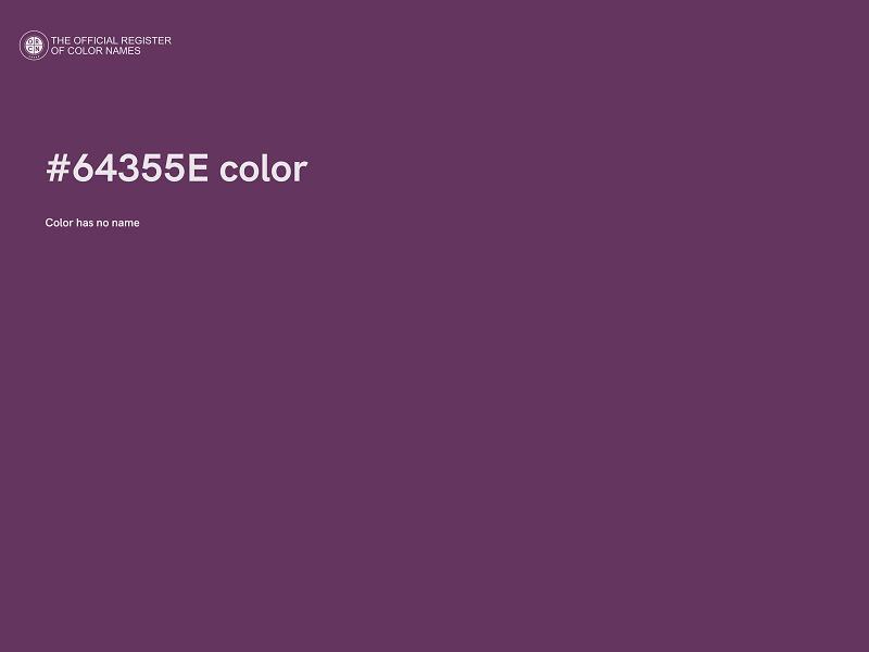 #64355E color image