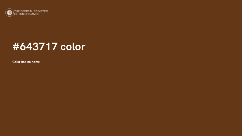 #643717 color image