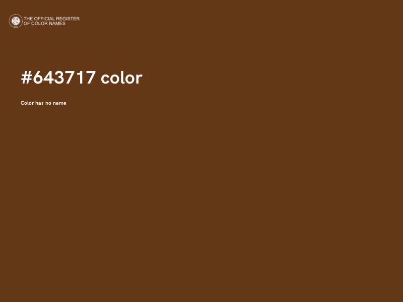 #643717 color image