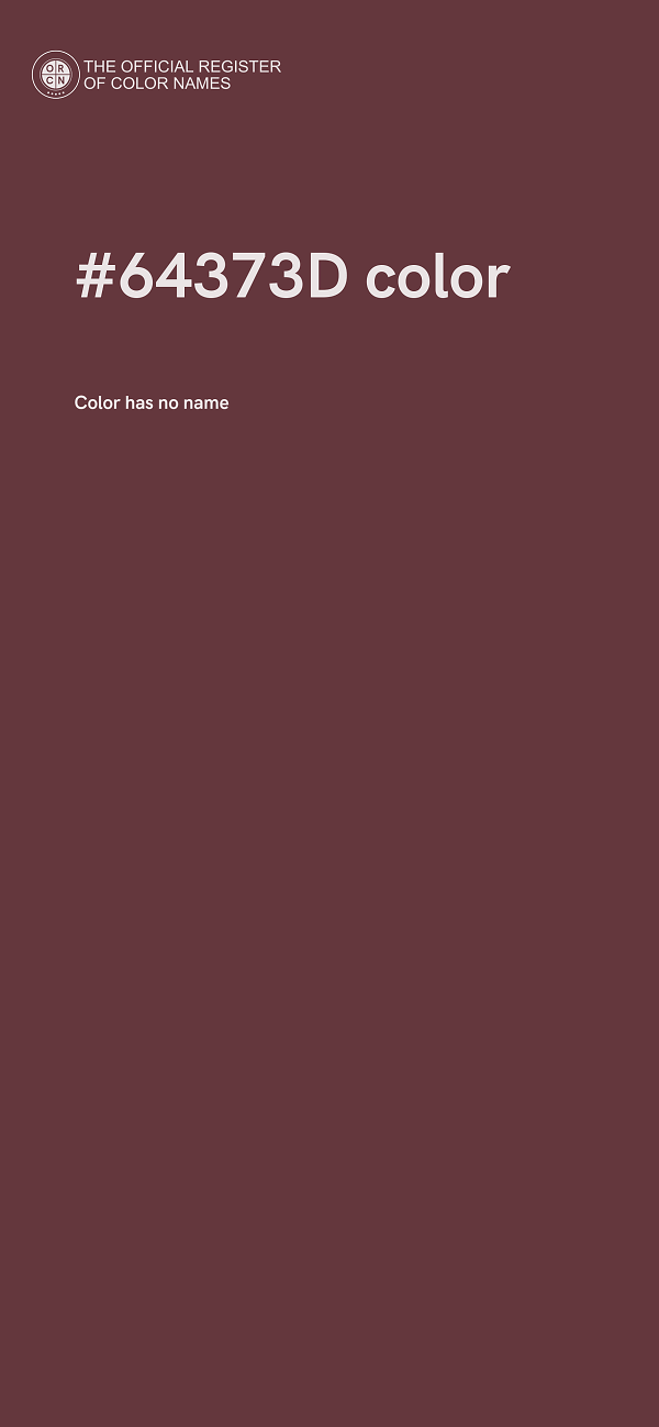 #64373D color image