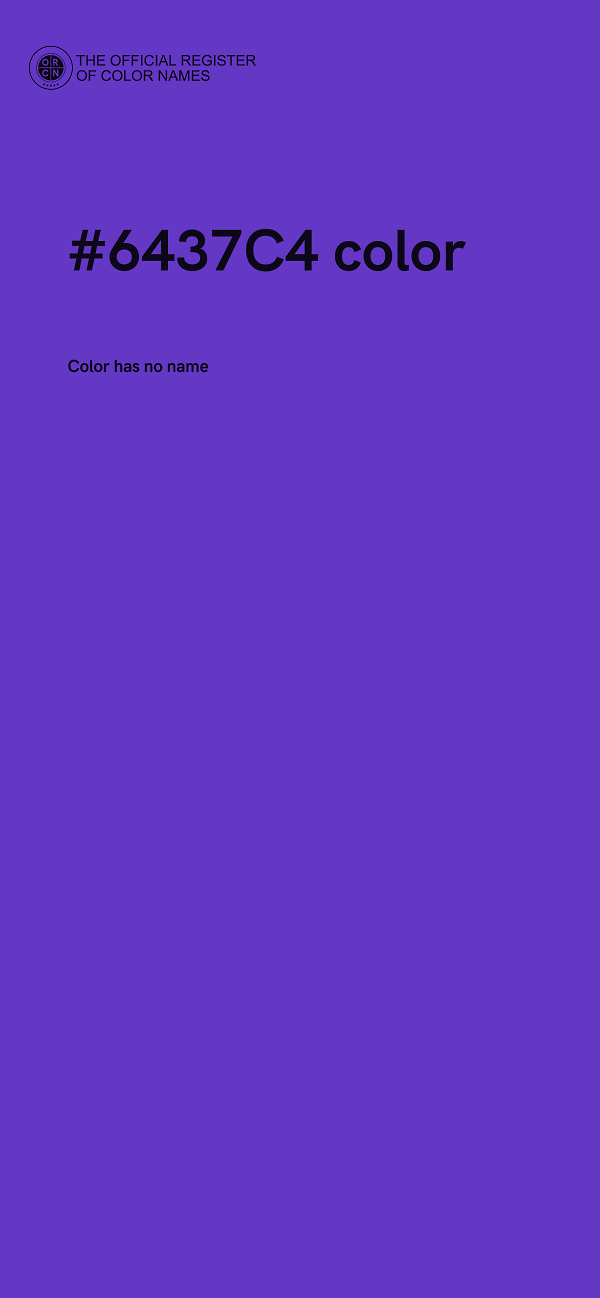 #6437C4 color image