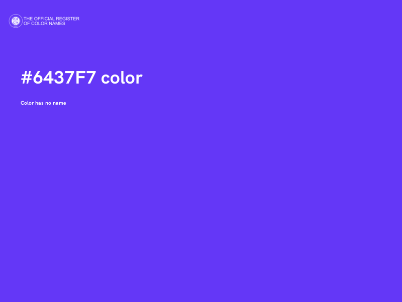 #6437F7 color image