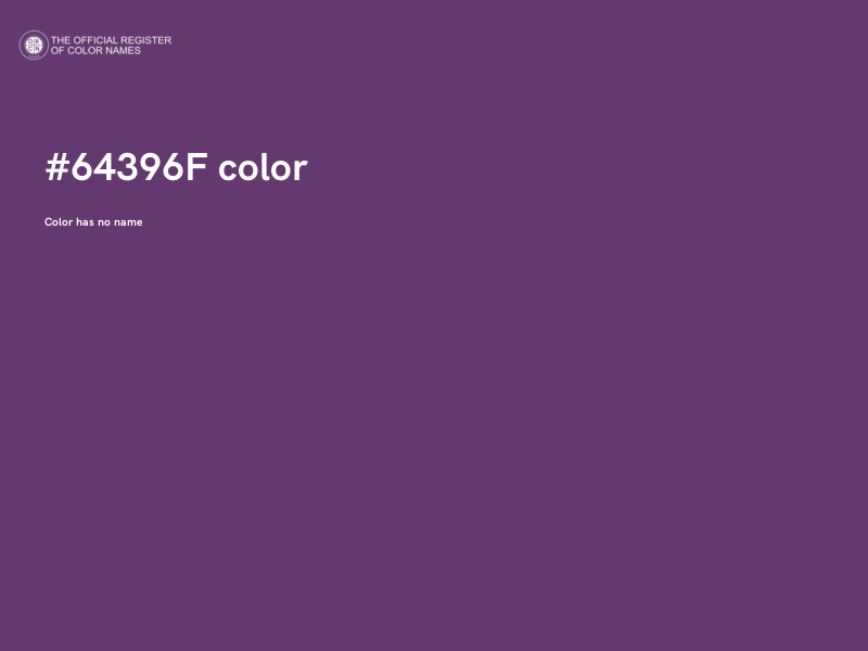 #64396F color image