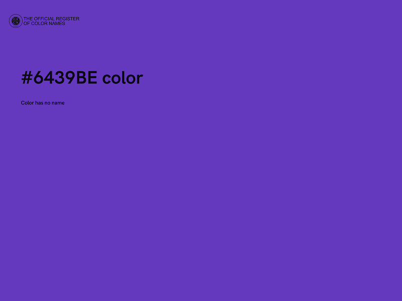 #6439BE color image