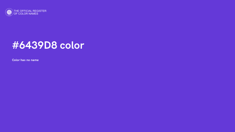 #6439D8 color image