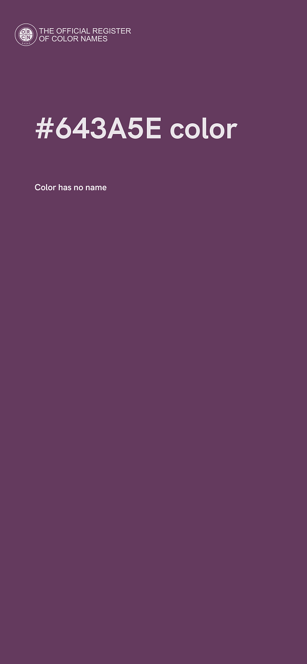 #643A5E color image