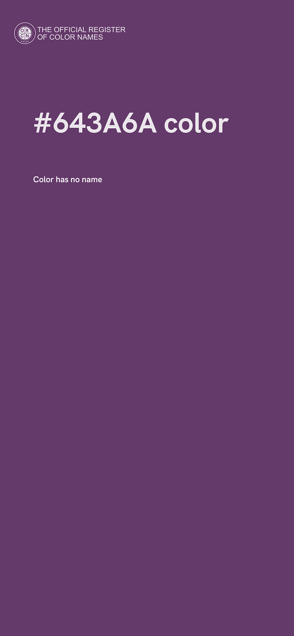 #643A6A color image