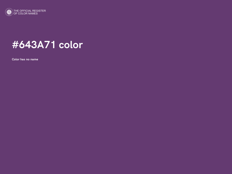 #643A71 color image