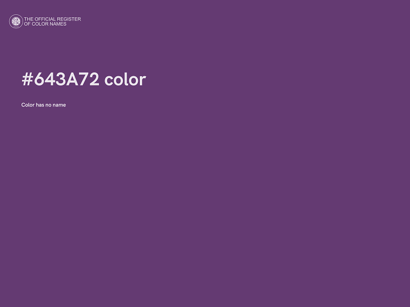 #643A72 color image