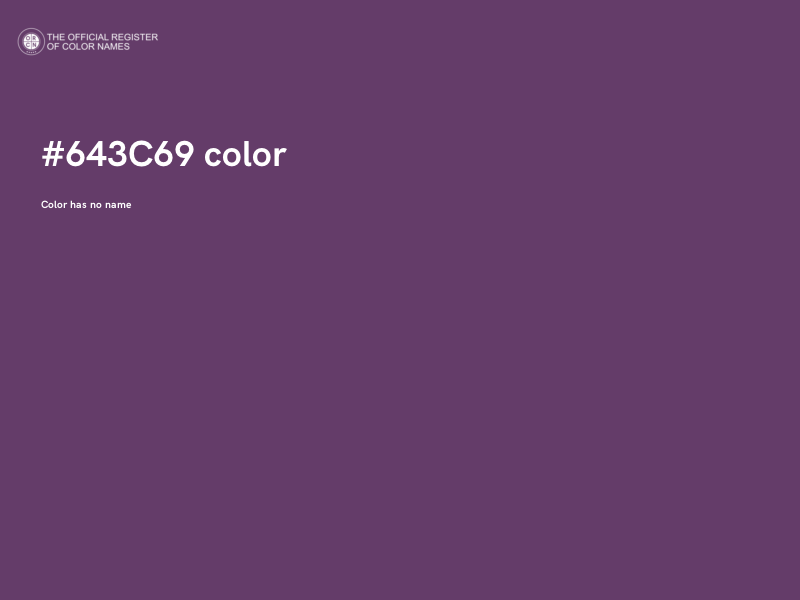 #643C69 color image