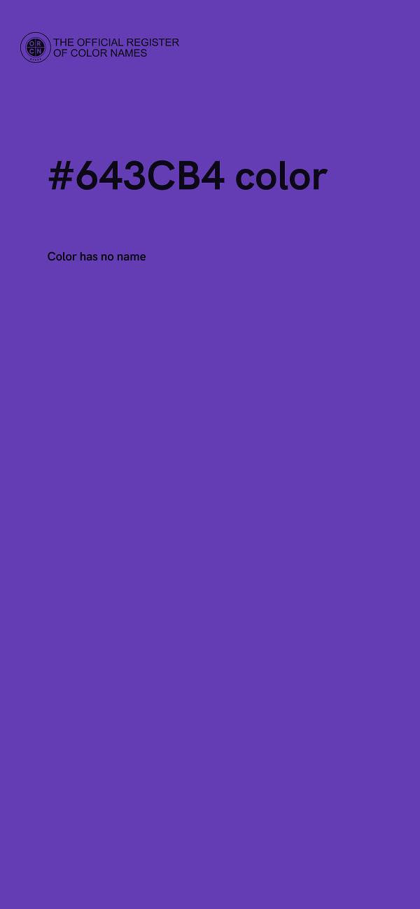 #643CB4 color image