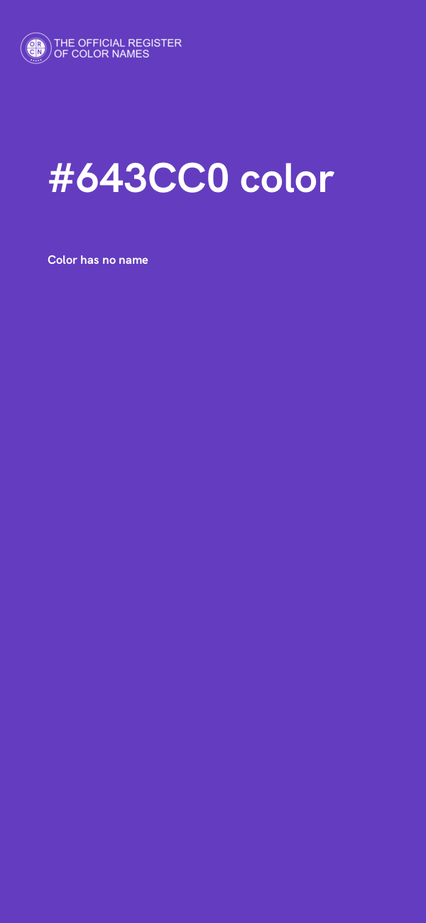 #643CC0 color image