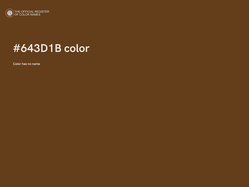 #643D1B color image