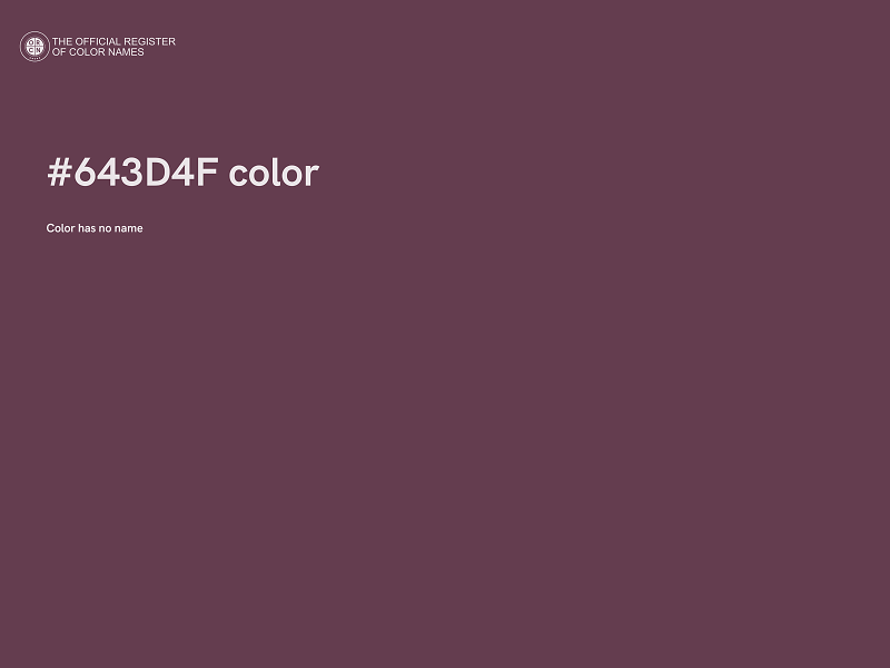 #643D4F color image