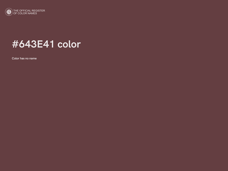 #643E41 color image