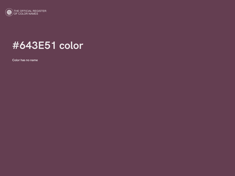 #643E51 color image