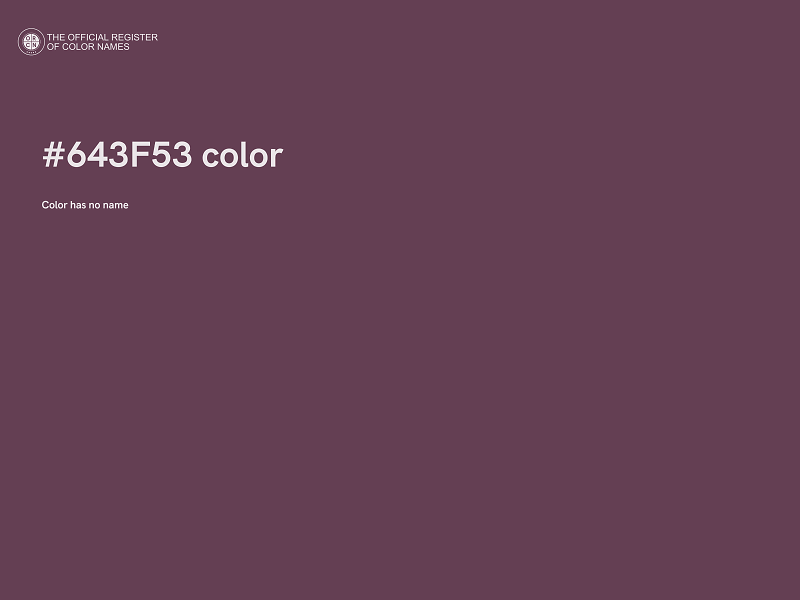 #643F53 color image