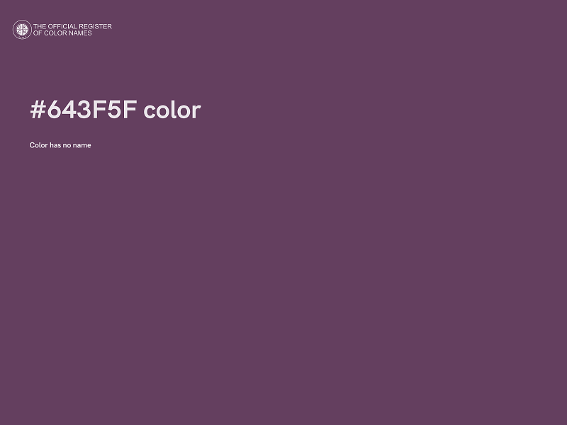 #643F5F color image
